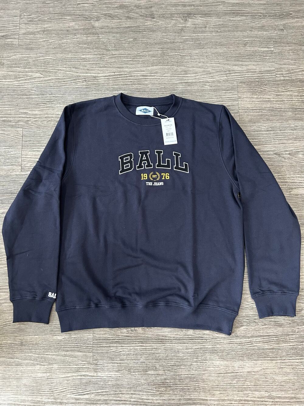 NWT BALL Original Sweatshirt L Taylor Midnight Navy Blue Organic Cotton Men's XL